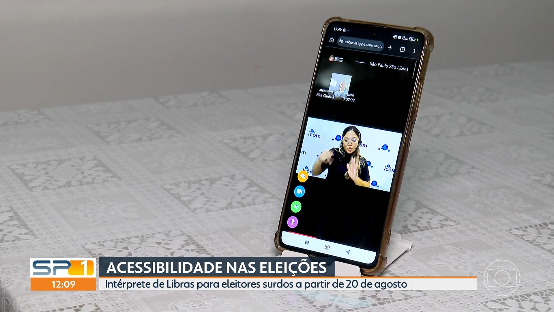 Eleitores surdos terão atendimento em Libras por videochamada durante as eleições em SP