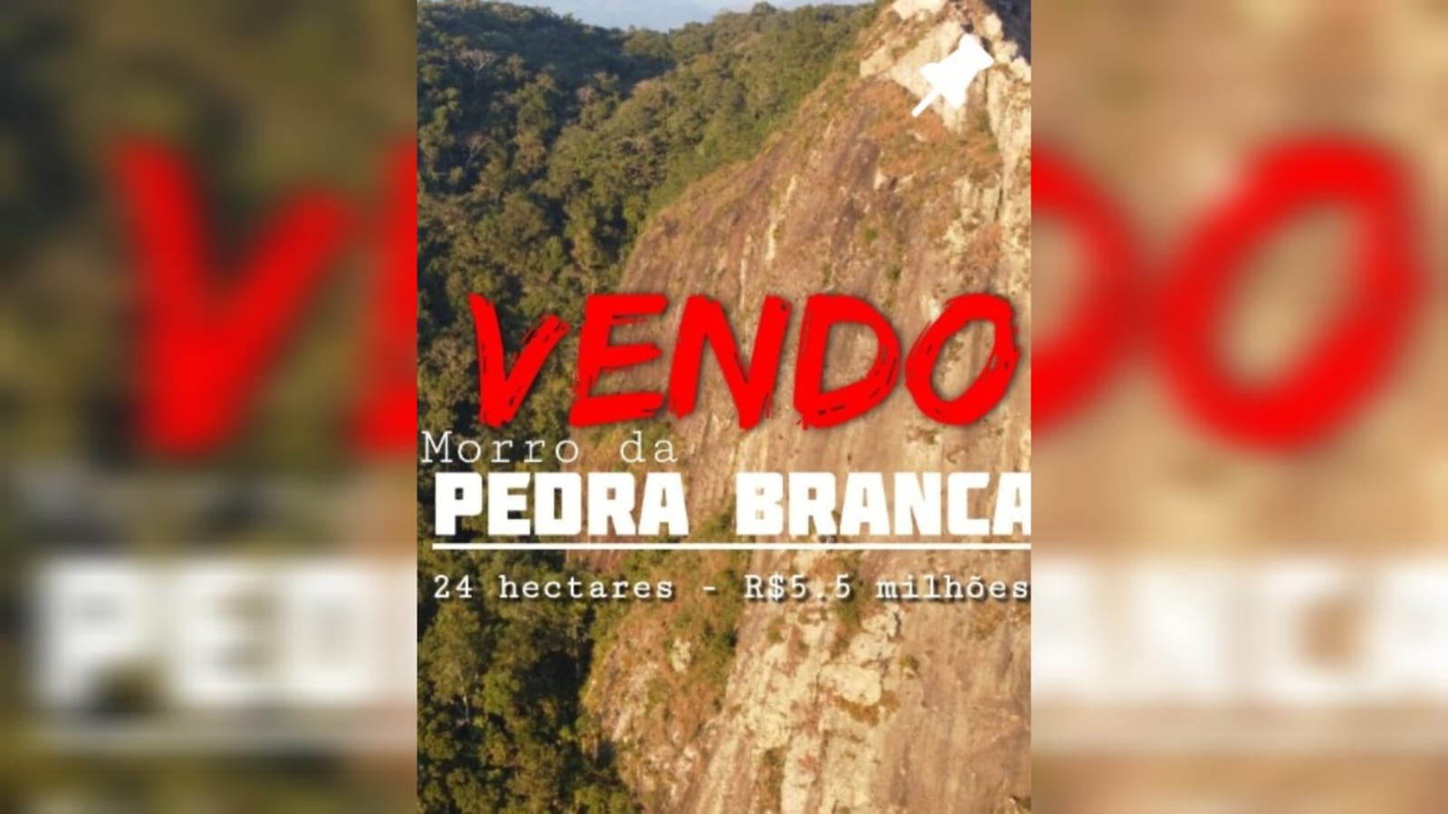 Terreno à venda em marco geográfico de SC gera polêmica e preocupação com preservação ambiental