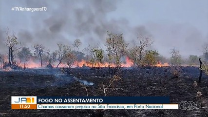 Incêndio causa prejuízos aos moradores da zona rural de Porto Nacional