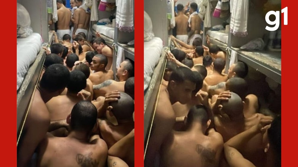 Em sua decisão, o juiz reconheceu o “estado de coisas inconstitucional” na unidade e proibiu a entrada de novos presos até que o número de detentos seja reduzido ao limite de lotação. — Foto: Reprodução