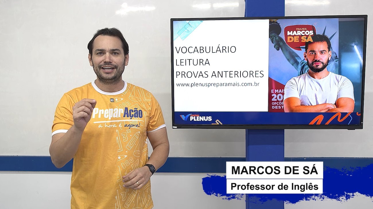 Preparação Enem: professor de inglês  destaca a importância de ter um amplo vocabulário