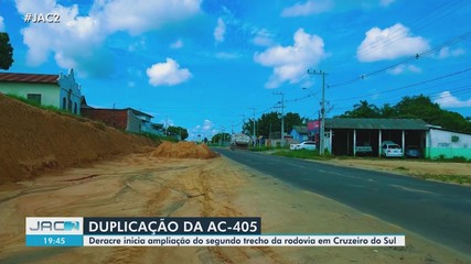 Deracre inicia ampliação do segundo trecho da rodovia AC-405 em Cruzeiro do Sul