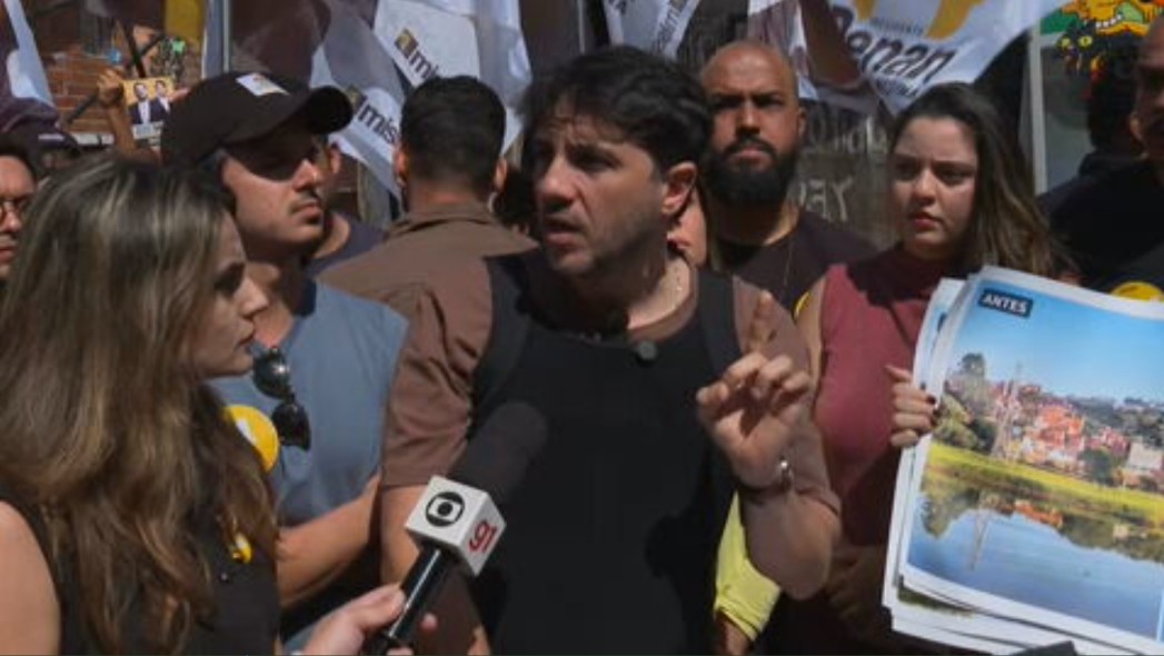 De colete à prova de balas, Renan Santos vai a comunidade em SP e promete programa de R$ 1,5 trilhão contra favelização