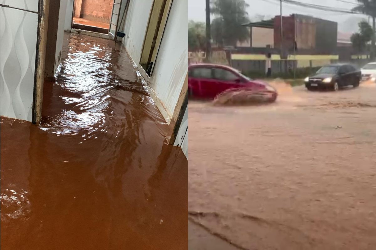 Chuva forte alaga ruas e casas em Campo Grande; MS segue sob alerta de tempestade e frio intenso