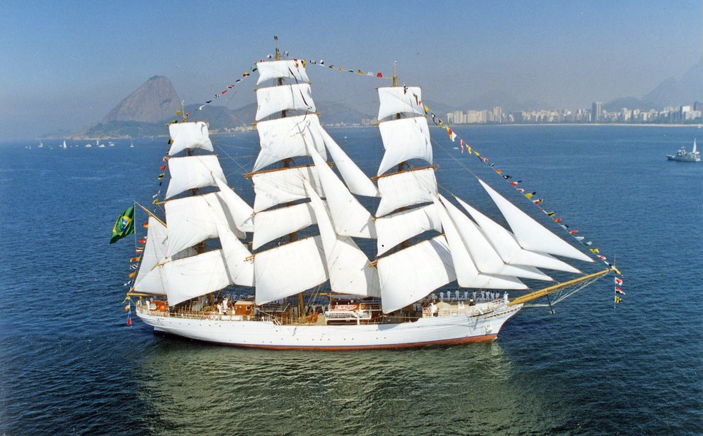 Navio-veleiro 'Cisne Branco' — Foto: Marinha do Brasil
