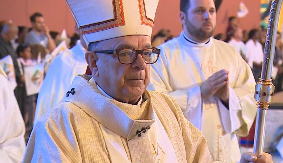 Dom Raymundo Damasceno Assis — Foto: Reprodução/TV Vanguarda