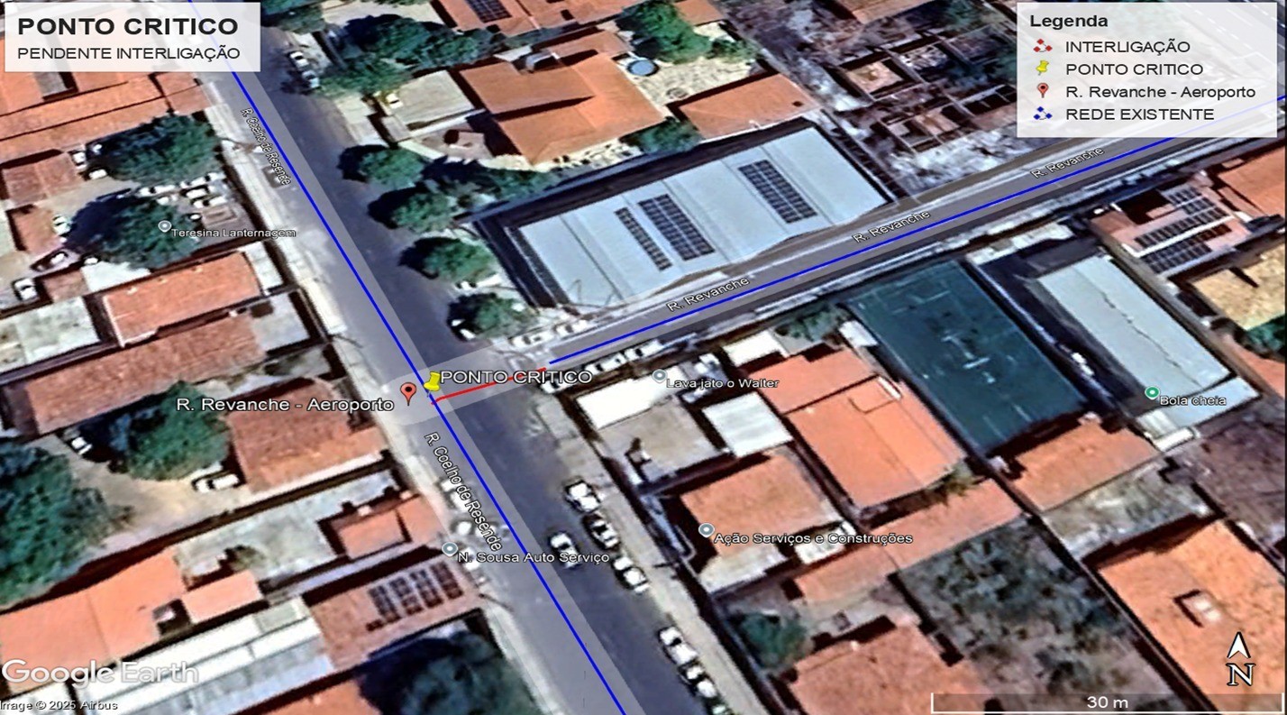 Trecho da Rua Coelho de Resende, em Teresina, será interditado na sexta (25) para obra na rede de esgoto