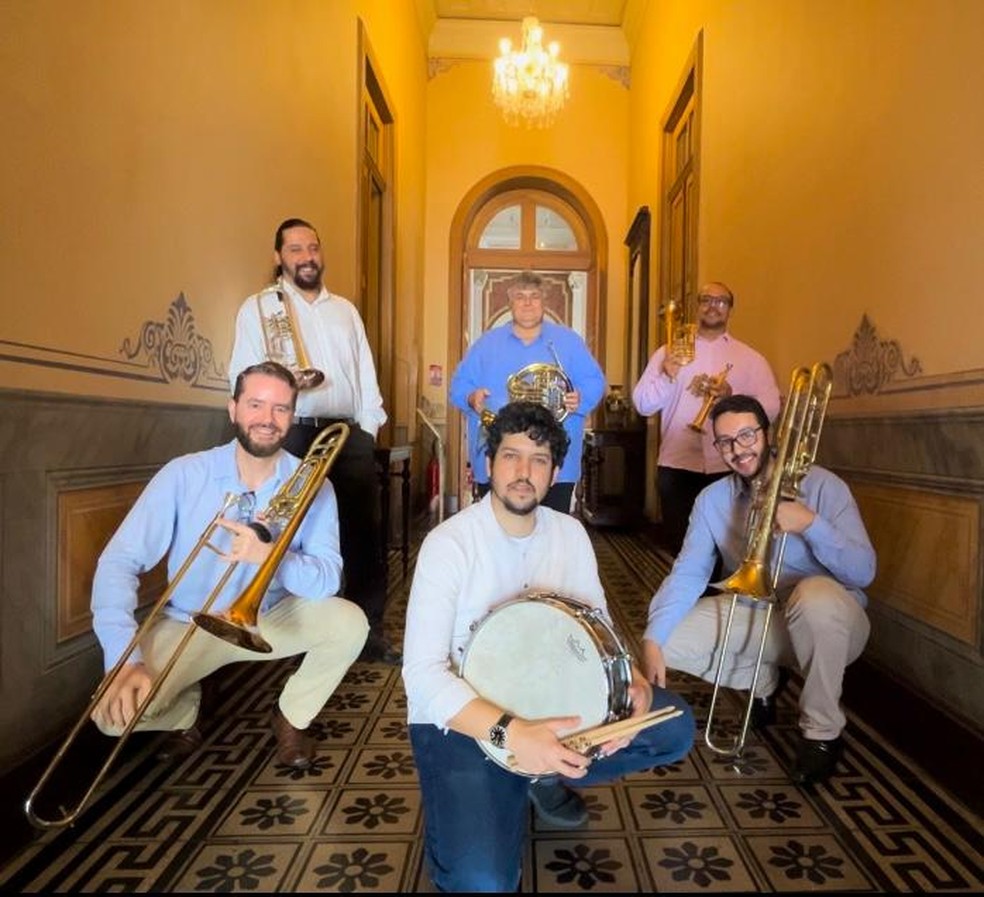 Quinteto de Metais da Amazonas Filarmônica — Foto: Divulgação