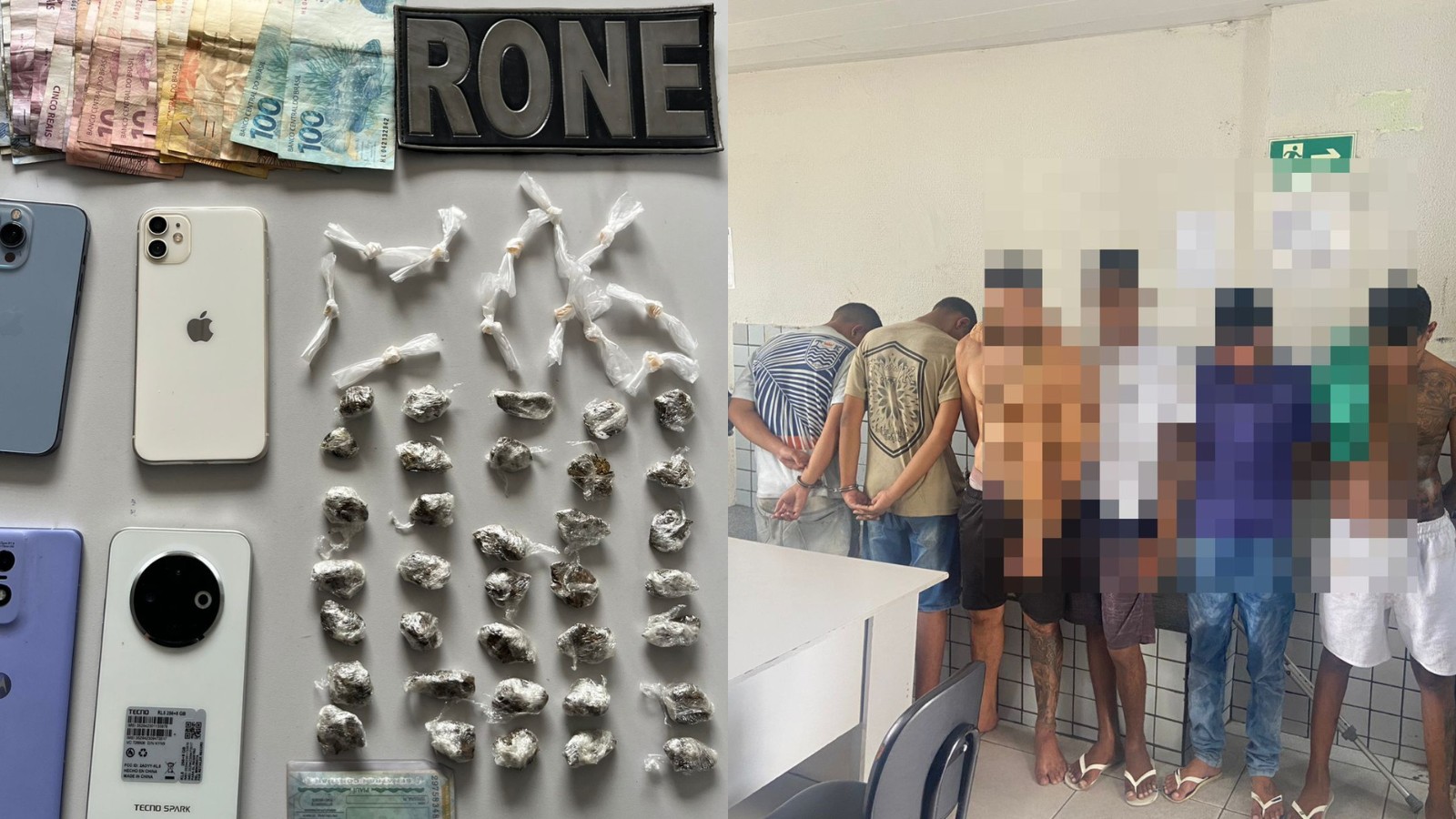 Grupo é preso ao usar casa abandonada para vender drogas em Teresina