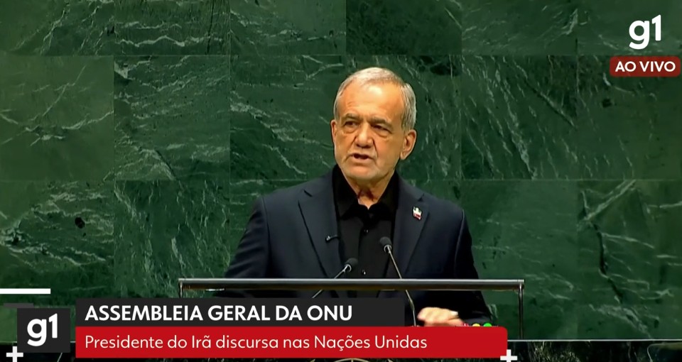 Na ONU, presidente do Irã acusa EUA e Israel de terrorismo e diz que paz no Oriente Médio é impossível sem justiça para 'Palestina'; SIGA