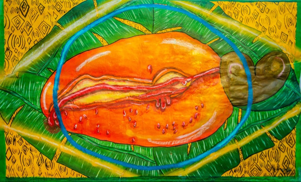 Obra "Brasil- Caju" (2023)  Foto: Maria Reis/ Divulgao