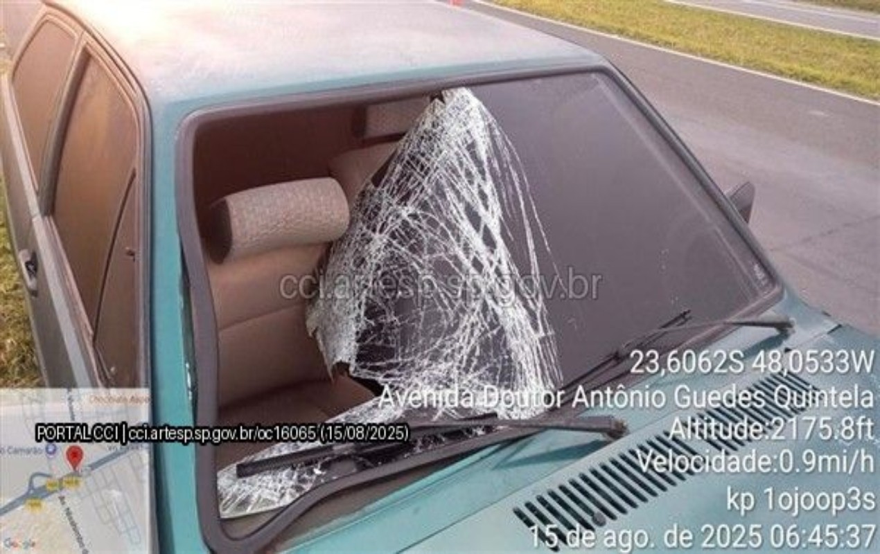 Pedestre morre ao ser atropelado por carro na SP-270 em Itapetininga