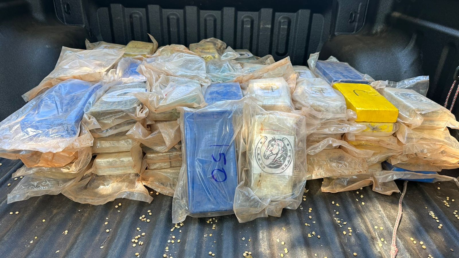 Motorista é preso transportando 102 kg de cocaína e crack em fundo falso de caminhão, em Porto Franco, no MA