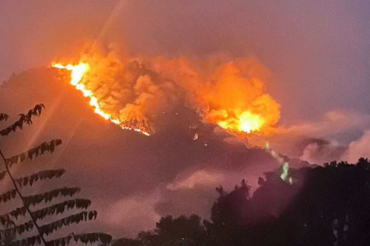 Incêndio em topo de morro provoca revolta e tensão no interior de SP: 'Bem  assustador'