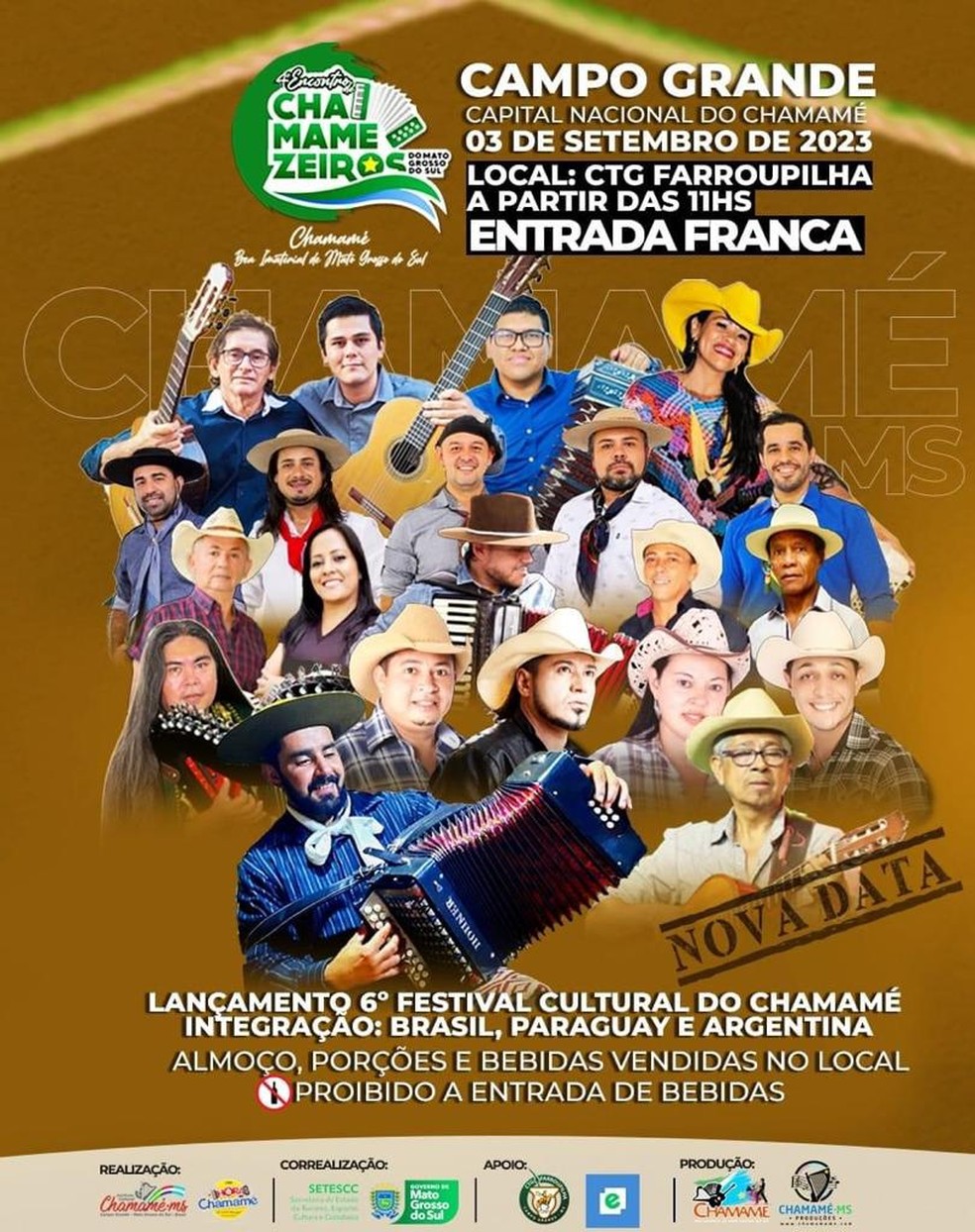 4º Encontro de Chamamezeiros de Mato Grosso do Sul — Foto: Reprodução