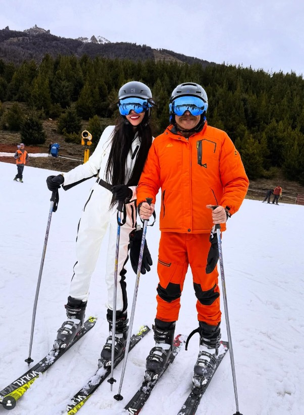 Delegado da Polícia Federal Gustavo Stteel durante viagem à Bariloche — Foto: Reprodução
