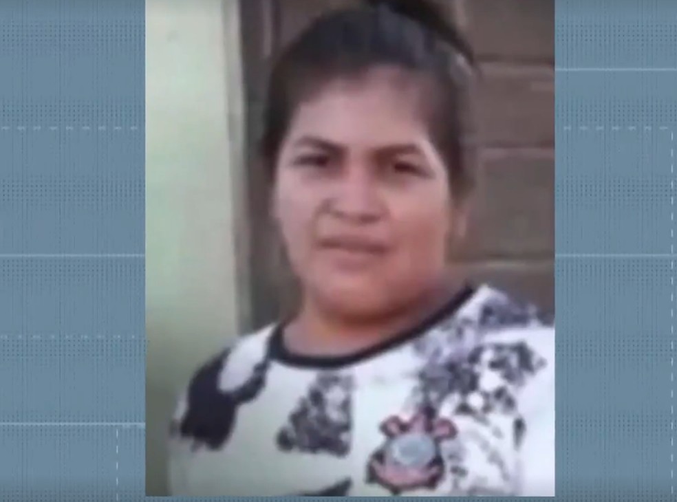 Deusiana Ventura Guajajara, de 28 anos, foi morta a golpes de faca, na aldeia Castanhal, na cidade de Jenipapo dos Vieiras, a 438 km de São Luís. — Foto: Reprodução/TV Mirante