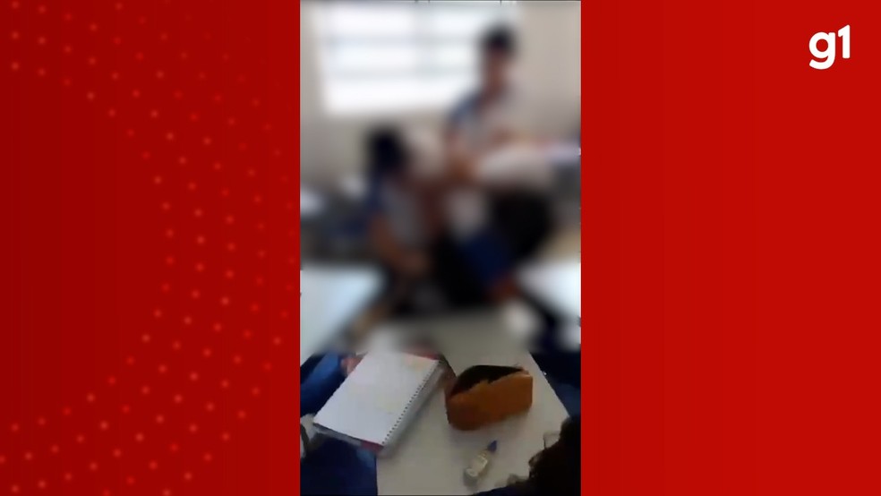 Estudante é agredido por três jovens em escola estadual de Itacajá — Foto: Reprodução