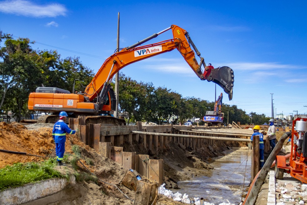 Obras avançam no município que sempre sofreu com alagamentos — Foto: Divulgação 