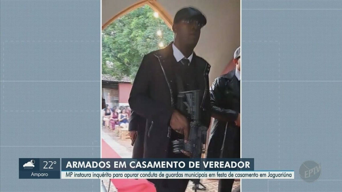 Promotoria confirma uso de viatura e armas em casamento de vereador e instaura inquérito em Jaguariúna