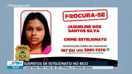 Polícia Civil procura casal suspeito de estelionato no Bico do Papagaio
