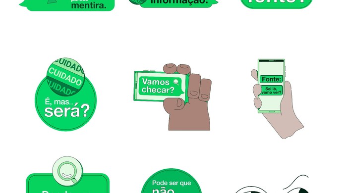 WhatsApp e TSE lançam pacote de figurinhas para as Eleições 2022