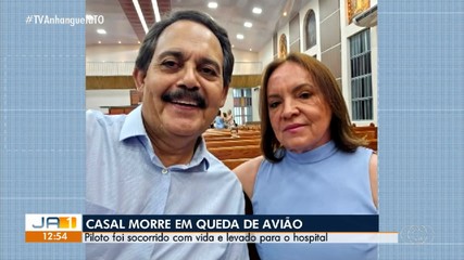 Médico e esposa são as vítimas do avião que caiu em Palmas
