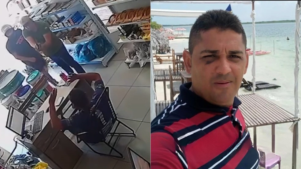 Raimundo Mascilon Barros Gomes, de 49 anos, foi morto no dia 16 janeiro deste ano, dentro de uma loja de material de construção no Centro de Sítio Novo, de propriedade da vítima.  — Foto: Reprodução/TV Mirante