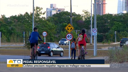 Confira orientações de trânsito para os ciclistas que trafegam nas ruas