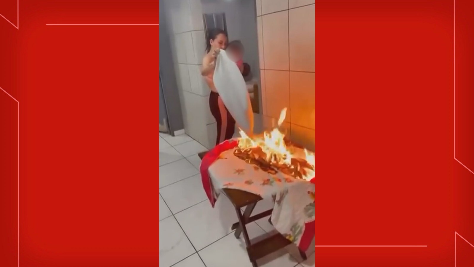 Mulher é suspeita de esfaquear ex-companheiro e colocar fogo em móveis no DF