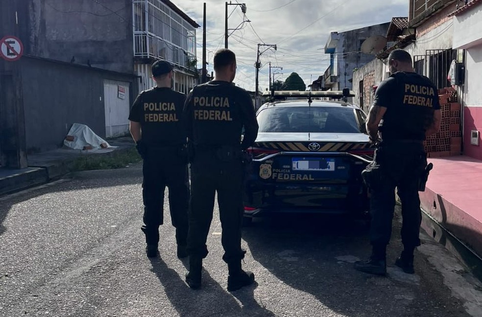 PF cumpriu mandados em Belém, Ananindeua e cidade do MA em operação contra tráfico de drogas   — Foto: PF/Divulgação 