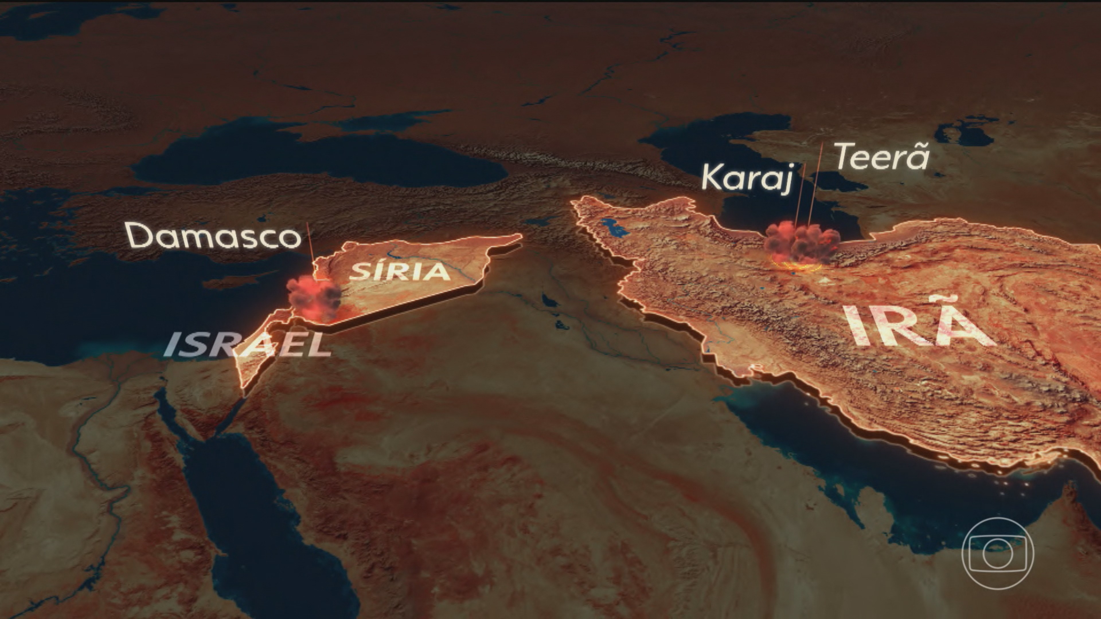 Israel realiza ataques à Síria e ao Irã