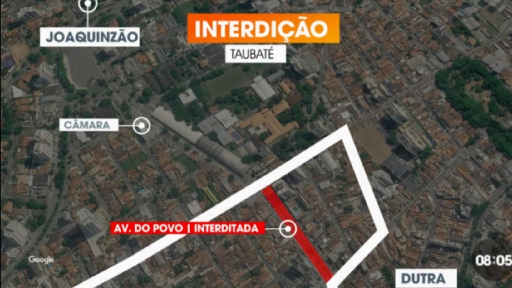 Avenida do Povo tem novo trecho interditado para obras em Taubaté; confira os desvios