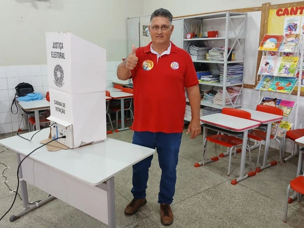 Lucien Rezende (PSOL) vota em Ribas do Rio Pardo
