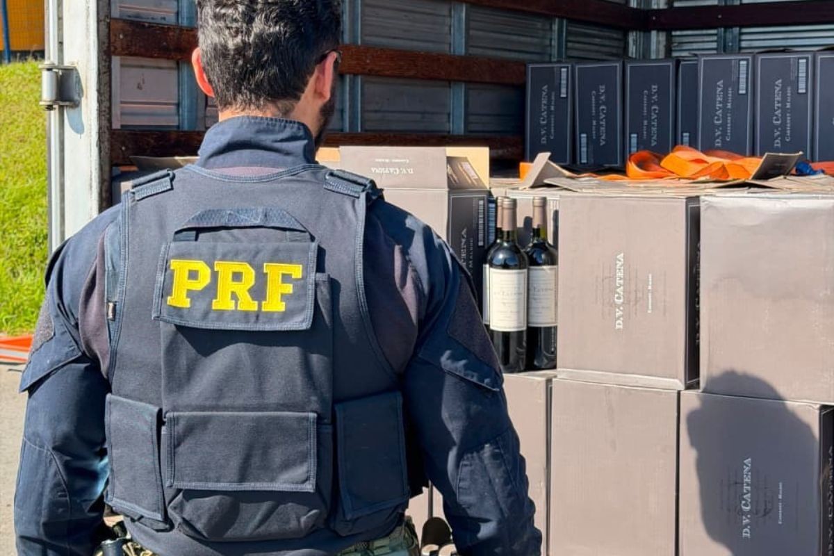 Homem é preso com 1,8 mil garrafas de vinho avaliadas em R$ 600 mil e nota de suco de uva 