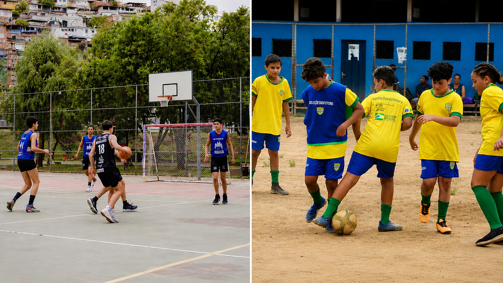 Projetos gratuitos de futebol e basquete estão com inscrições abertas em BH
