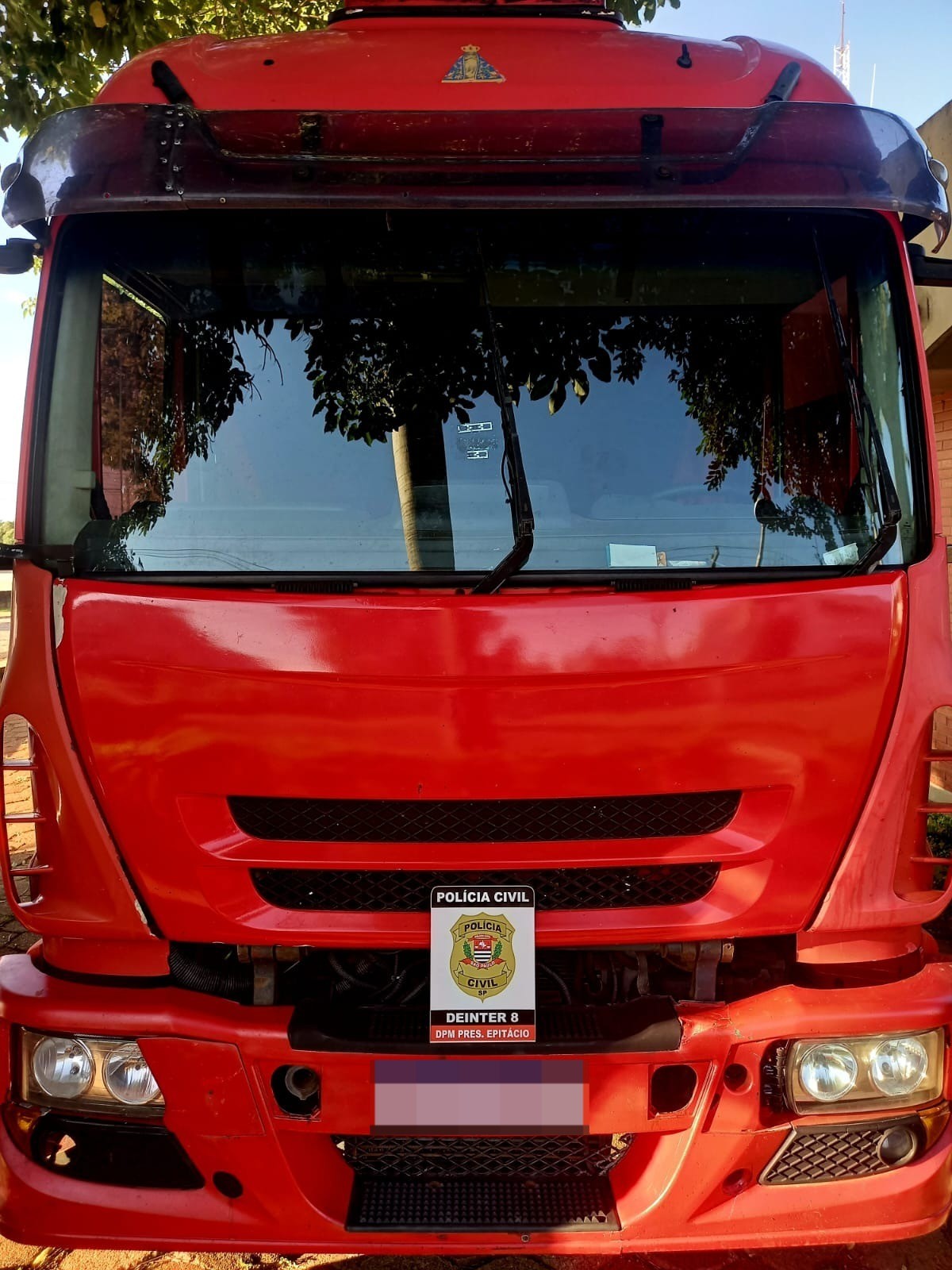 Polícia Civil recupera caminhão supostamente roubado em Presidente Epitácio