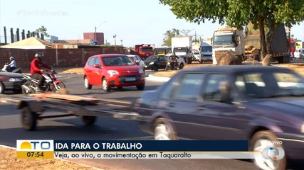 Veja a movimentação no trânsito de Taquaralto nesta manhã
