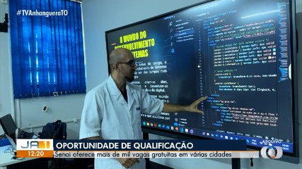 Cursos gratuitos são ofertados em várias cidades do Tocantins; veja como participar
