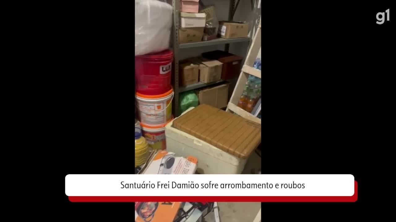 Casa do Santuário Frei Damião sofre arrombamento em Caruaru e equipamentos são furtados; VÍDEO