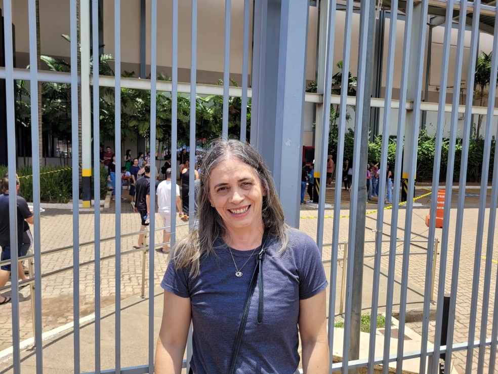 Sandra Dallatorre, de 57 anos, se inscreveu no Enem para tentar uma segunda graduação em medicina, no DF — Foto: Fernanda Bastos/g1 DF