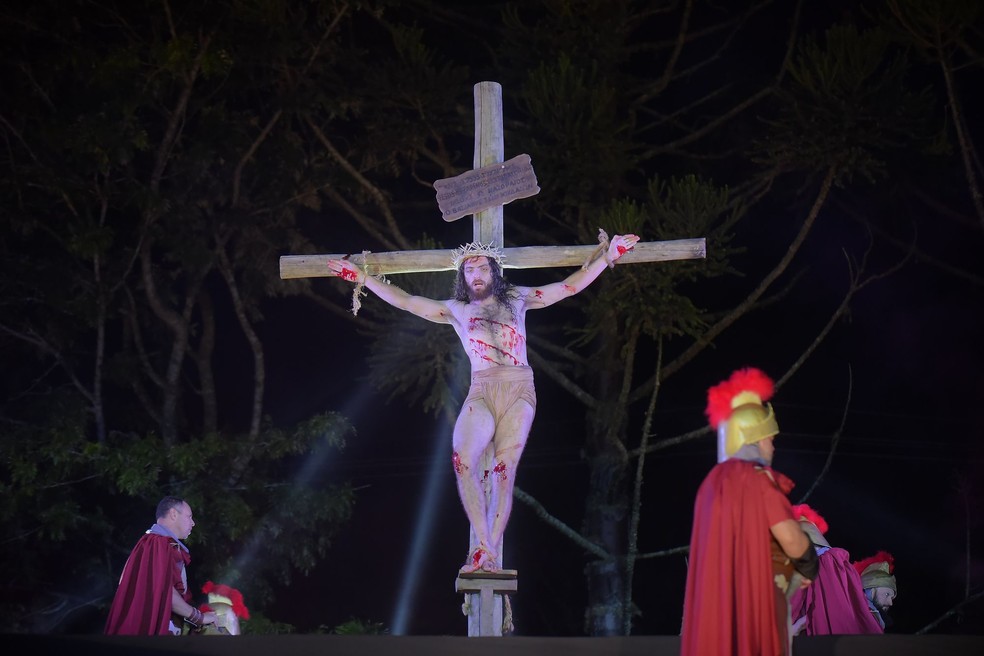 Encenação da Paixão de Cristo  — Foto: Reinaldo Reginato 