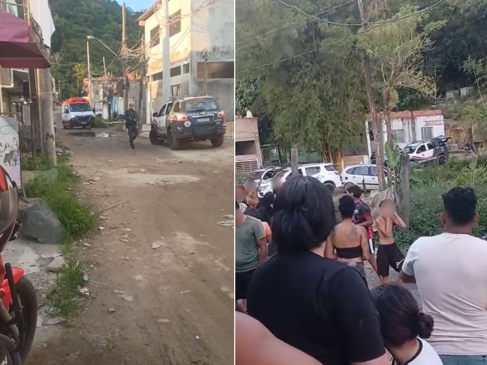 Suspeitos morrem em troca de tiro com PMs em comunidade no litoral de SP 