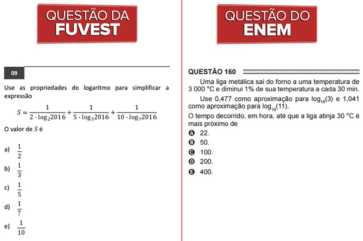 Entenda a diferença entre as provas objetivas da Fuvest e do Enem ...