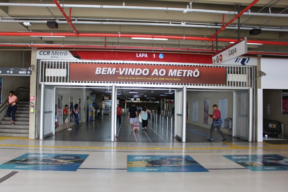 Estação da Lapa, em Salvador — Foto: Divulgação/Metrô Bahia