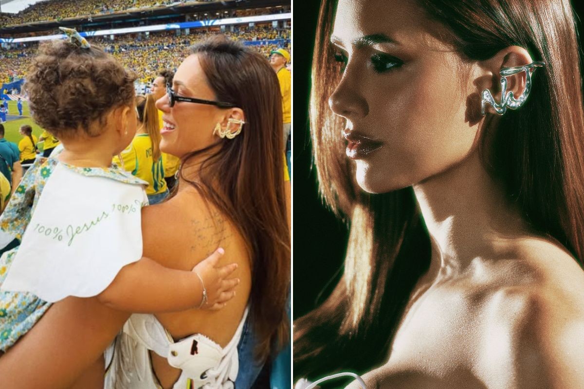 Bruna Biancardi usa brinco com iniciais de Neymar esculpidas à mão; veja quanto custou