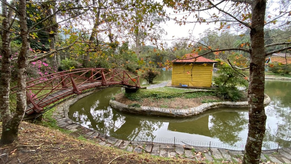 Parque Cremerie, no bairro Independência, em Petrópolis, começa a receber obras de reforma — Foto: Prefeitura de Petrópolis/Divulgação