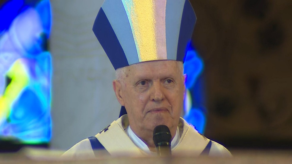 Dom Orlando Brandes, arcebispo de Aparecida — Foto: Carlinhos Brasil/TV Vanguarda
