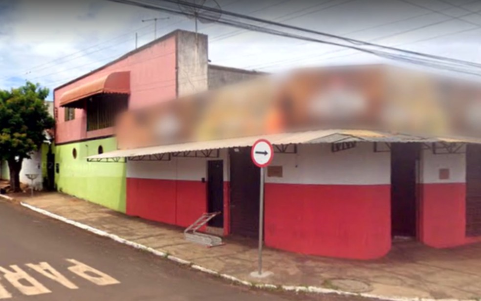 Bar onde aconteceu tiroteio em Rio Verde — Foto: Reprodução/TV Anhanguera