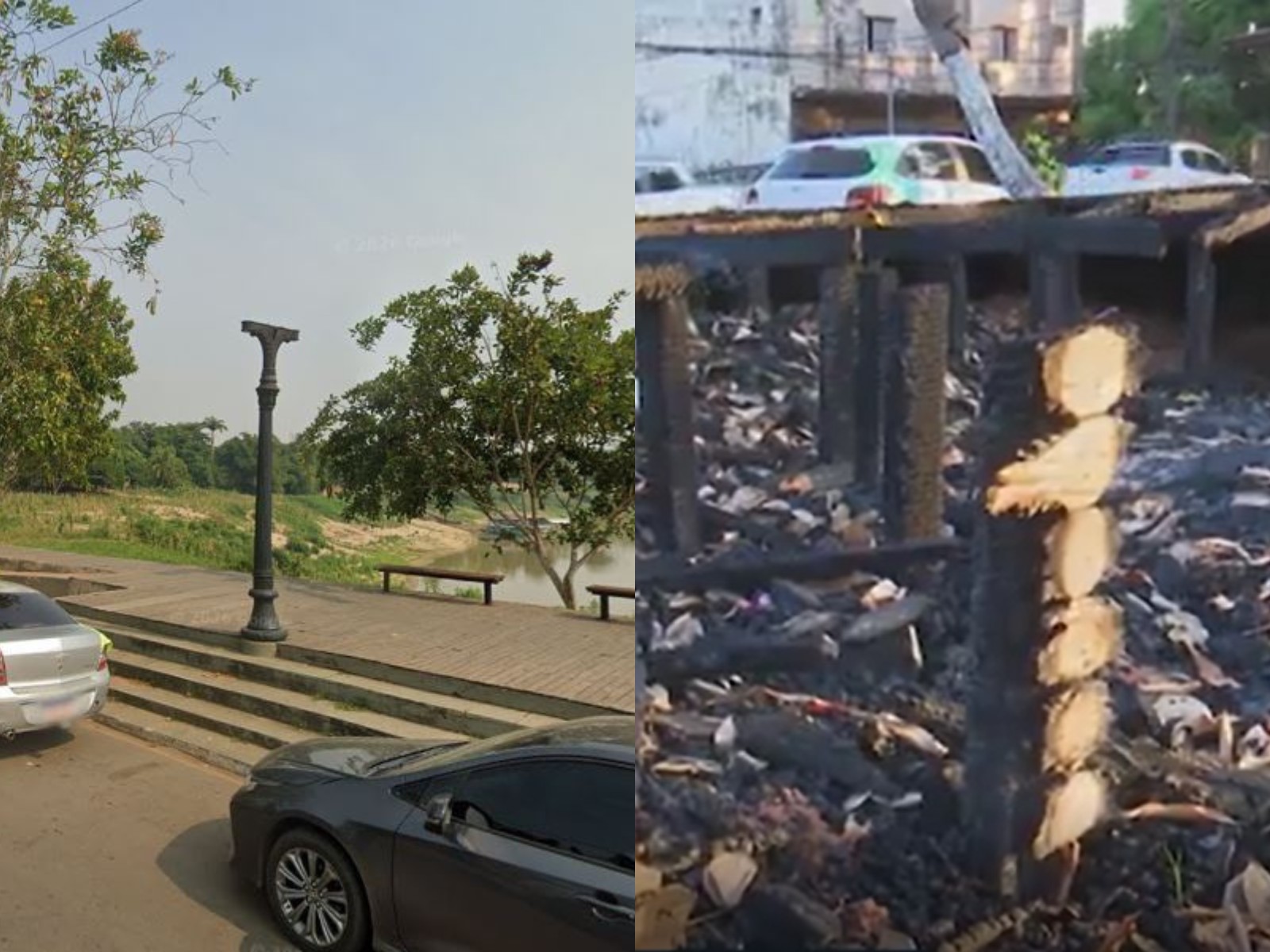 Deck na Gameleira é  destruído por incêndio; Seop atribui responsabilidade da área à União